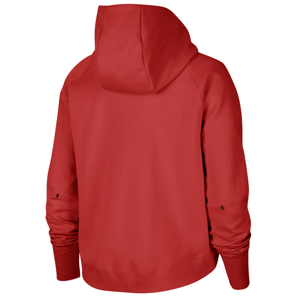 Nike Monogram Print Hoodie in University Red