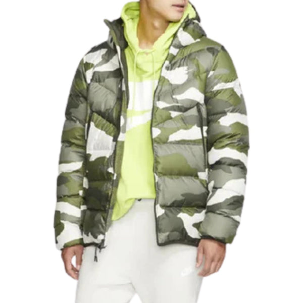 Nike Sportswear Down Fill Windrunner Printed Hooded Puffer Jacket Mens Style :  Bv4763