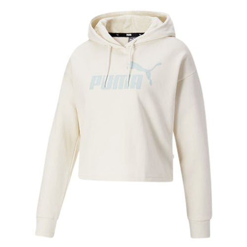 Puma Ess Cropped Logo Hoodie Womens Style : 586869