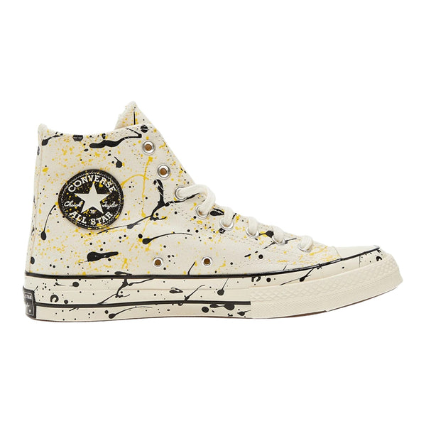 Converse Chuck Taylor All Star 70 Hi Archive Paint Splatter Egret Amarillo Yellow