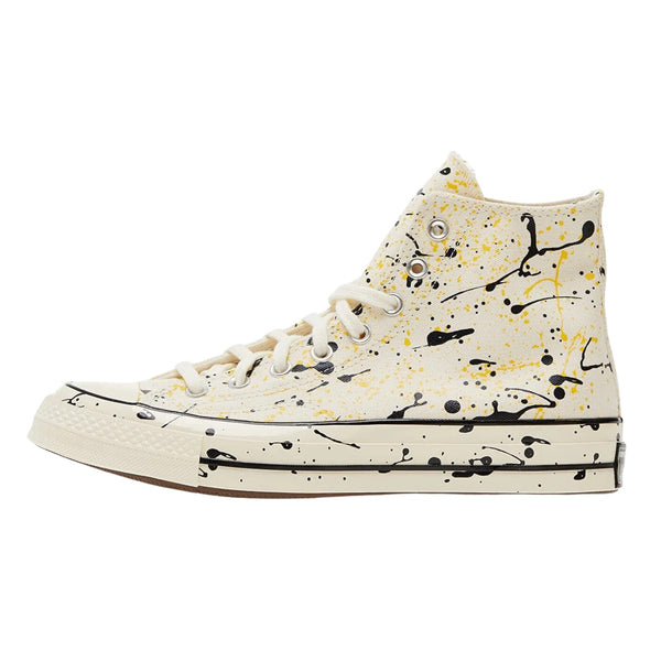 Converse Chuck Taylor All Star 70 Hi Archive Paint Splatter Egret Amarillo Yellow