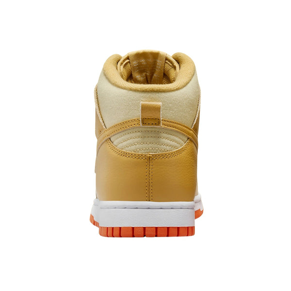 Nike Dunk High Wheat Gold Safety Orange