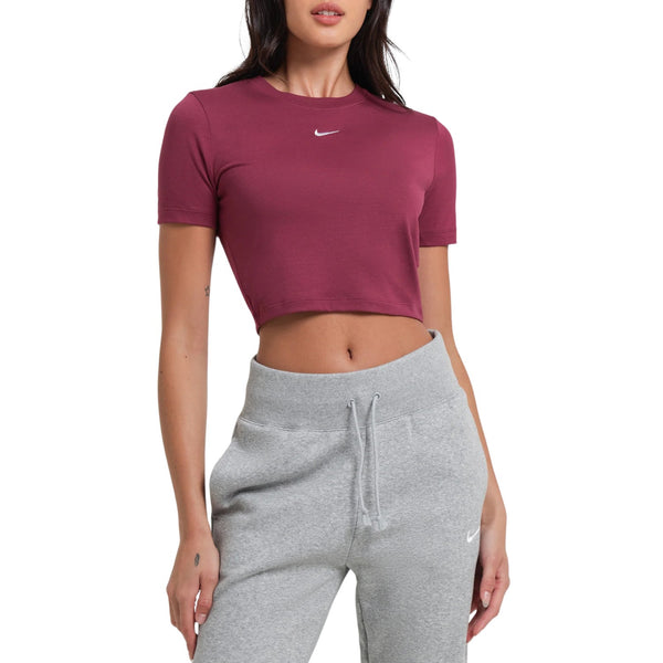 Nike Sportswear Essential Slim-fit Crop T-shirt Womens Style : Fb2873