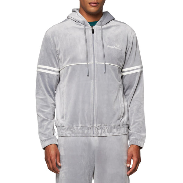 Sergio Tacchini Scopeto Full-zip Velour Hoodie Mens Style : Stf23m50677