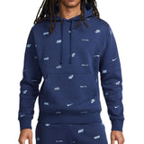 Nike Club Fleece Men's Allover Print Pullover Hoodie Mens Style : Fb7434