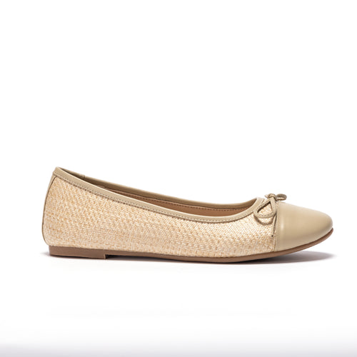 Soho Collective Eve Straw Ballerina Flats Womens Style : Sc104