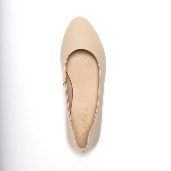 Soho Collective Nova Natural Leather Ballerina Flats Womens Style : Sc103