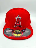 New Era 59fifty Los Angeles Angels Ac Performance Red Fitted Hat Unisex Style : Hhh-01290296