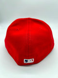 New Era 59fifty Los Angeles Angels Ac Performance Red Fitted Hat Unisex Style : Hhh-01290296