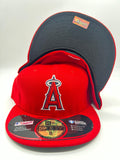 New Era 59fifty Los Angeles Angels Ac Performance Red Fitted Hat Unisex Style : Hhh-01290296