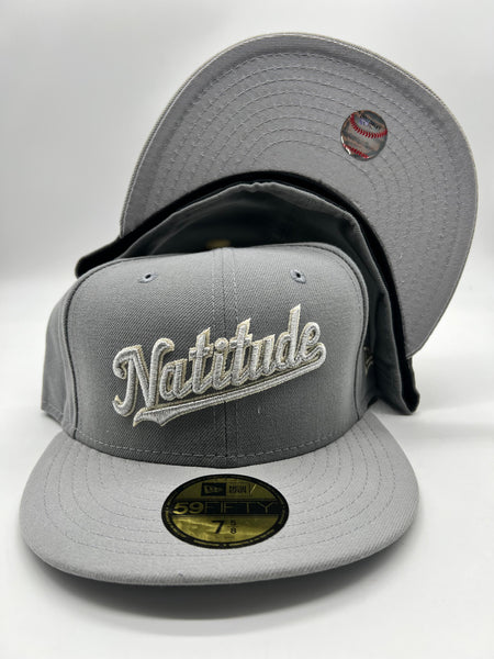 New Era 59fifty Washington Nationals Natitude Storm Grey Fitted Hat Unisex Style : Hhh-96974066