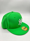 New Era 59fifty New York Yankees Island Green Fitted Hat Unisex Style : Hhh-48398424