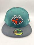 New Era 59fifty Greensboro Grasshoppers Green Fitted Hat Unisex Style : Hhh-71320860