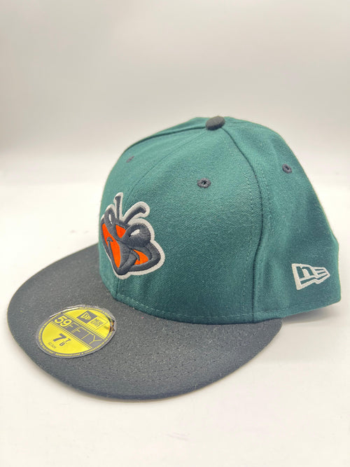 New Era 59fifty Greensboro Grasshoppers Green Fitted Hat Unisex Style : Hhh-71320860