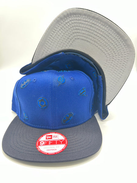 New Era 9fifty Hero Scatter Dc Comics Blue Snapback Unisex Style : Hhh-52947078