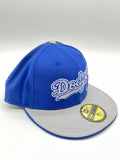 New Era 59fifty Los Angeles Dodgers Logo Royal Blue Fitted Hat  Unisex Style : Hhh-71320846