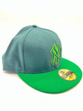 New Era 59fifty New York Yankees Logo Dark Green Fitted Hat Unisex Style : Hhh-34853800