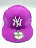 New Era 59fifty New York Yankees Basic Logo Grape Fitted  Hat Unisex Style : Hhh-91012941