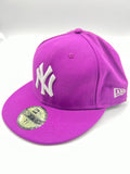 New Era 59fifty New York Yankees Basic Logo Grape Fitted  Hat Unisex Style : Hhh-91012941