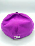 New Era 59fifty New York Yankees Basic Logo Grape Fitted  Hat Unisex Style : Hhh-91012941