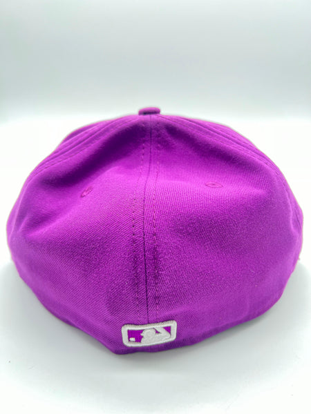 New Era 59fifty New York Yankees Basic Logo Grape Fitted  Hat Unisex Style : Hhh-91012941