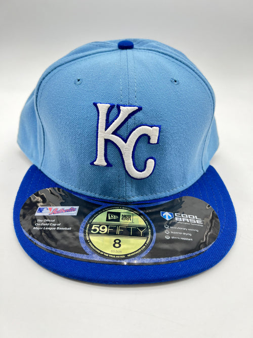 New Era 59fifty Kansas City Royals Sky Blue Fitted Hat Unisex Style : Hhh-89788605