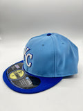 New Era 59fifty Kansas City Royals Sky Blue Fitted Hat Unisex Style : Hhh-89788605