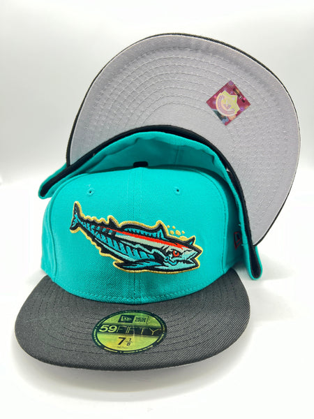 New Era 59fifty Pensacola Blue Wahoos Teal Fitted Hat Unisex Style : Hhh-70274185