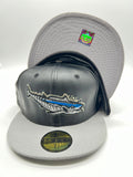 New Era 59fifty Pensacola Blue Wahoos Whale Black Leather Fitted Hat Unisex Style : Hhh-77225055