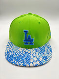 New Era 59fifty Los Angeles Dodgers Ostrich Vize Snake Green Strapback Unisex Style : Hhh-91258189