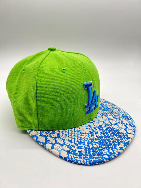 New Era 59fifty Los Angeles Dodgers Ostrich Vize Snake Green Strapback Unisex Style : Hhh-91258189