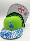 New Era 59fifty Los Angeles Dodgers Ostrich Vize Snake Green Strapback Unisex Style : Hhh-91258189