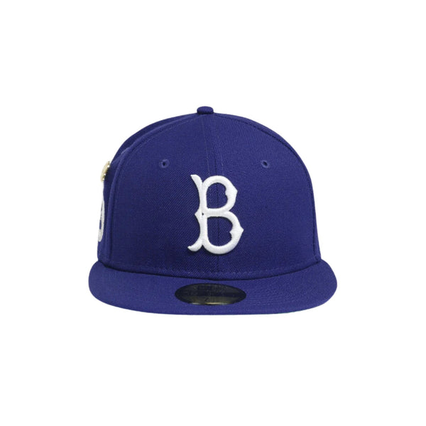 New Era 59fifty Brooklyn Dodgers Blue Fitted Hat Unisex Style : Hhh-60244520