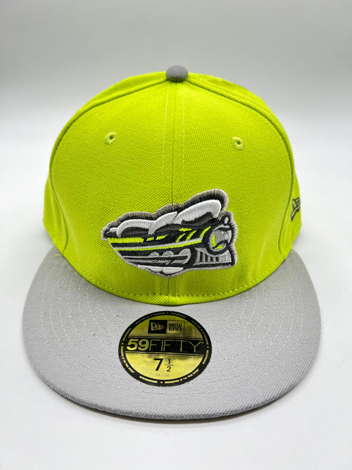 New Era 59fifty Syracuse Chiefs Lime Green Fitted Hat Unisex Style : Hhh-77391538