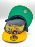 New Era 59fifty Pittsburgh Pirates Retro Smooth Black Fitted Hat Unisex Style : Hhh-34505235