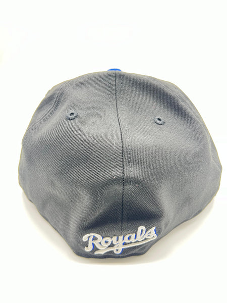 New Era 59fifty Kansas City Royals Black/royal Blue Printed Brim Fitted Hat Unisex Style : Hhh-03265998