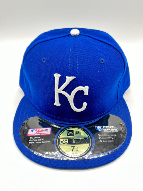 New Era 59fifty Kansas City Royals Ac Performance Blue Fitted Hat Unisex Style : Hhh-01292573