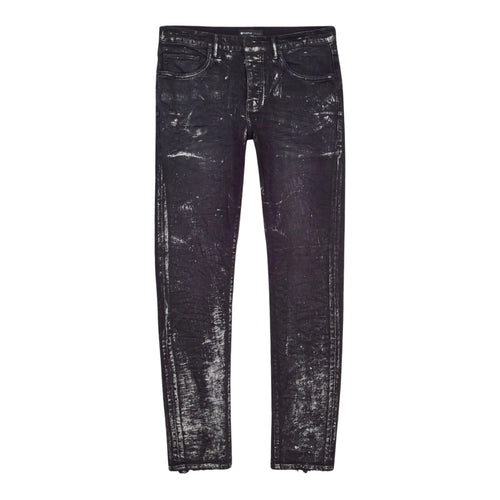 Purple-brand Silver Oil Coated Jeans Mens Style : P001-bwsc222