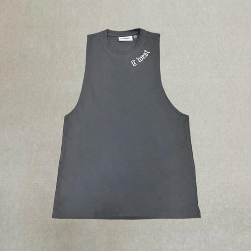 G WEST MENS TANKS - DARK GREY