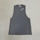 G WEST MENS TANKS - DARK GREY