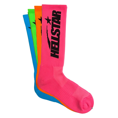 Hell Star Neon Socks 4-pack Mens Style : Hsns-001