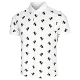 Nike Polo Shirt Dog Pattern All Over Print Slim Fit Dri Fit  Mens Style : Dq4577