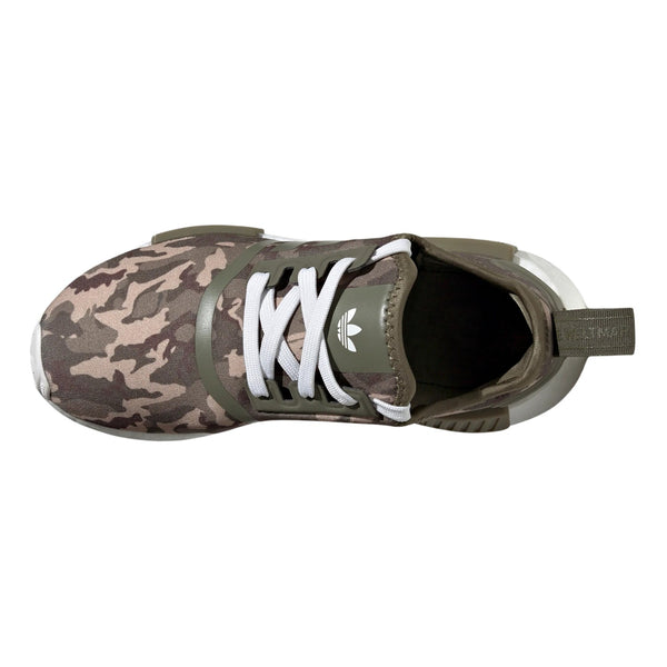 Adidas Nmd_r1 Juniors Olive Strata Camo Shoes Big Kids Style : Hq1652