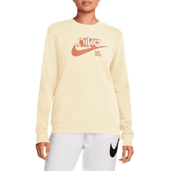 Nike  Sportswear Club Fleece Women's Graphic French Terry Crewneck Sweatshirt Womens Style : Fn3628