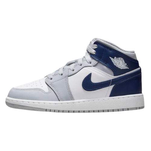 Jordan 1 Mid (Gs) "Wolf Grey" Big Kids Style : Dq8423