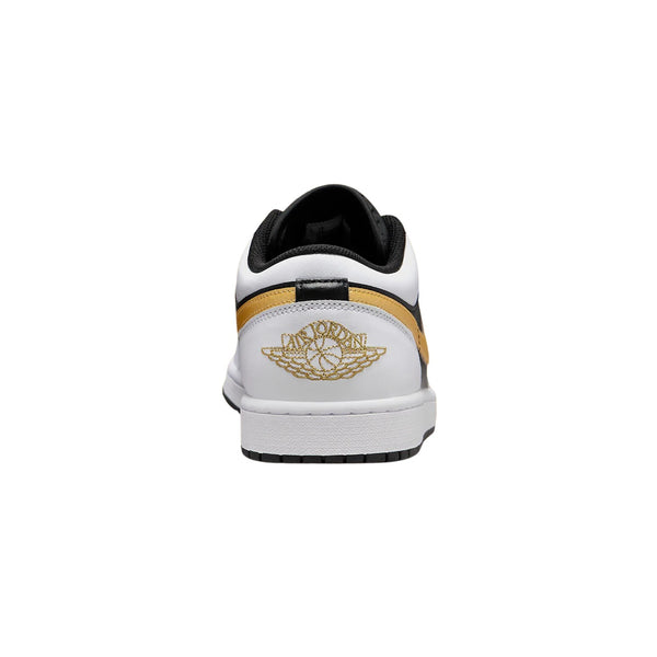 Jordan 1 Low "Gold Swoosh" Mens Style : 553558