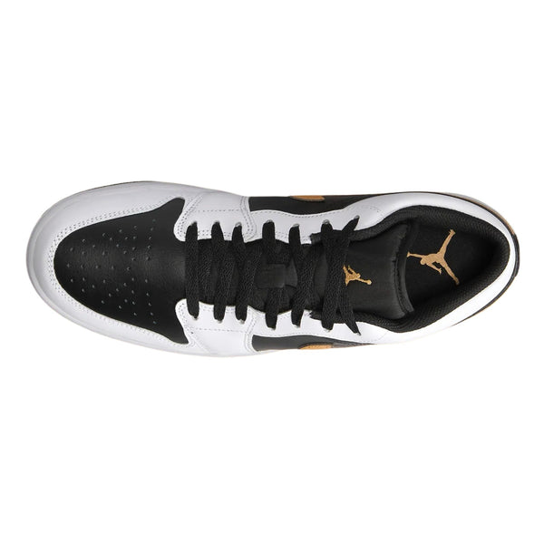 Jordan 1 Low "Gold Swoosh" Mens Style : 553558