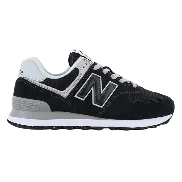 New Balance 574 Black Grey (Women's)