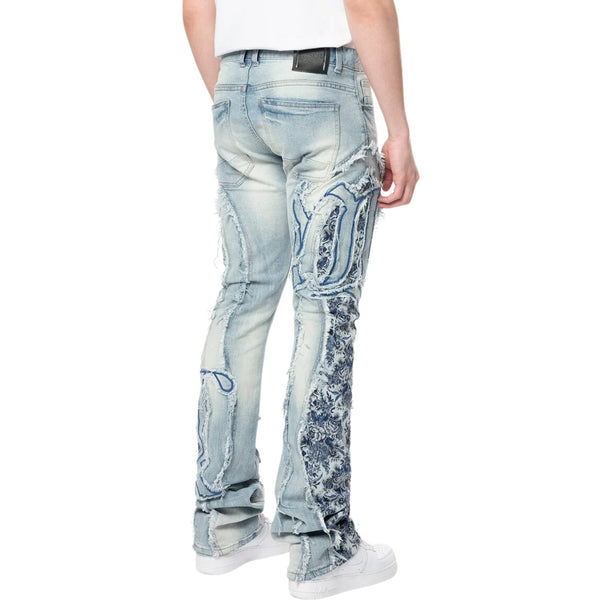 Smoke Rise Tapestry Panel Monogram Jeans Mens Style : Jp24513