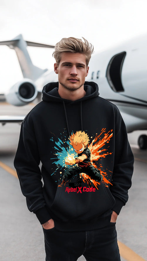 Rebel X Code Anime Inferno Hoodie Mens Style : RXCHDBG009